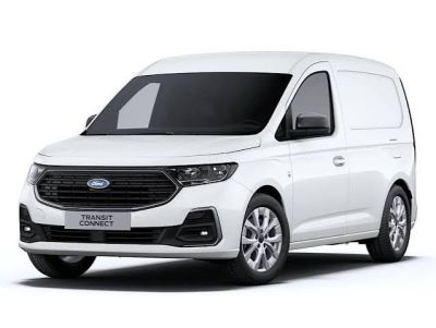 une camionnette blanche garée sur une surface blanche, avec un fond blanc