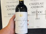 a person holding a bottle of wine in their hand