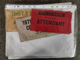 a bag of luggage that has a ticket on it