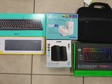 a lot of electronic items that are on the floor