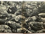 two pages of a book with a picture of a motorcycle race