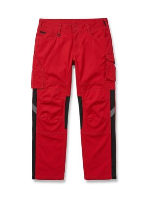 le pantalon cargo The North Face en rouge et noir