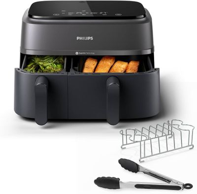 Philips Airfryer NA350- Air Fryer Double Panier, 9L, Technol…