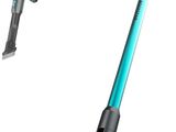a close up of a vacuum cleaner and a cordless stick