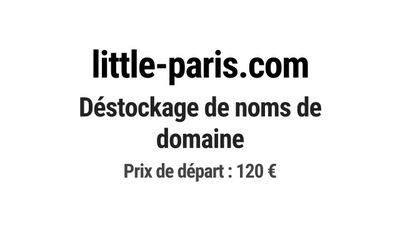 Nom de domaine little-paris.com.