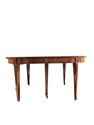 Table de salle à manger en acajou et placage d'acajou à term…