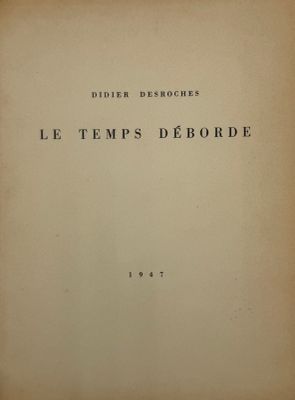 an old book with a black and white title on it
