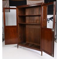 BIBLIOTHEQUE LOUIS XVI en acajou et placage d’acajou à 2 por… (photo 3)