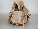 a backpack that is sitting on a table
