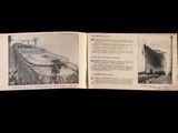 an old book with a picture of a boat on it
