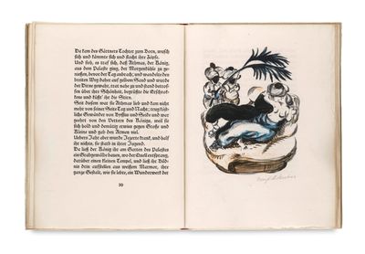 un livre ouvert avec l'image d'un chat dessus
