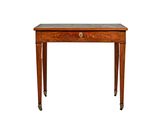 an image of a small table with a drawer on it