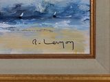 a picture of a painting of a sailboat in the ocean
