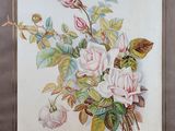 an image of a painting of a bouquet of flowers on a white background