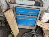 a picture of a workbench and tools in a garage
