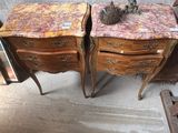 two tables that are sitting next to each other