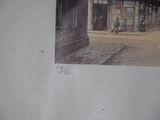 a picture of a picture of a man walking down the street