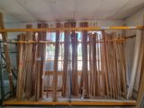 a room that has a lot of different types of wood