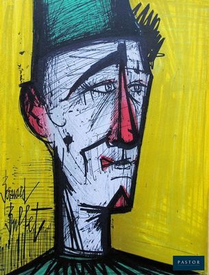 tableau représentant un homme coiffé d'un chapeau vert