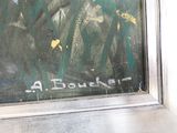 un tableau représentant un homme en costume-cravate