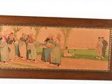 painting of a group of people playing a game of croquet