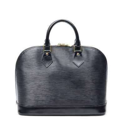 louis vuitton black epi leather bowler bag