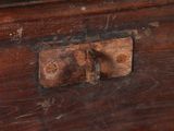 a close up of a piece of wood on a table