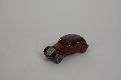 a toy car that is sitting in the snow