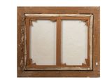 a picture of a window that is being repaired