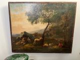 a picture of a painting on the wall of a room