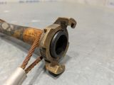 a close up of a metal object on a table