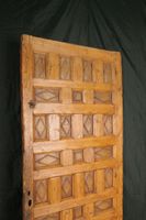Ancienne porte à caissons sculpté de pointes de diamant, ave… (photo 2)