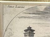 drawing of a building with a clock tower in the middle of it