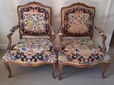 pair of antique chairs with floral upholstered upholstered upholstered upholstered upholstered upholstered upholstered upholstered uphol