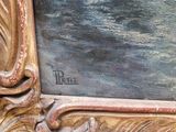 an image of a close up of a painting on a wall