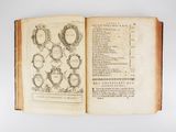 a book with a bunch of drawings on it