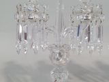 a crystal candelab that is sitting on a table
