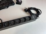 a power strip that has a bunch of wires attached to it