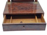 a wooden desk with a drawer underneath it