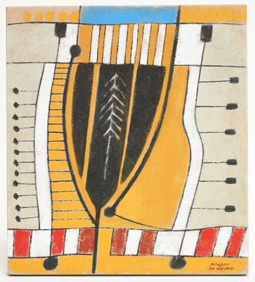 MORGAN (Ecole contemporaine) « Composition »