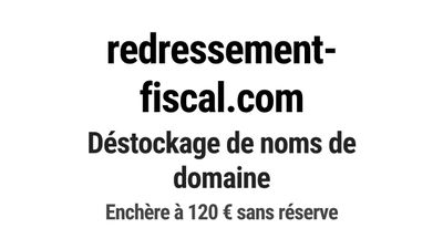 Nom de domaine redressement-fiscal.