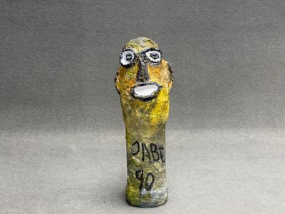 JABER (1938-2021) Sculptures en papier maché peint.