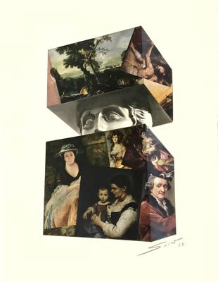 a picture of a box with pictures of people on it