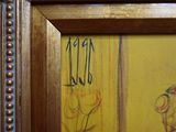 une photo d'une photo d'un tableau sur le mur