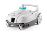 une image d'une tondeuse à gazon robotisée sur fond blanc