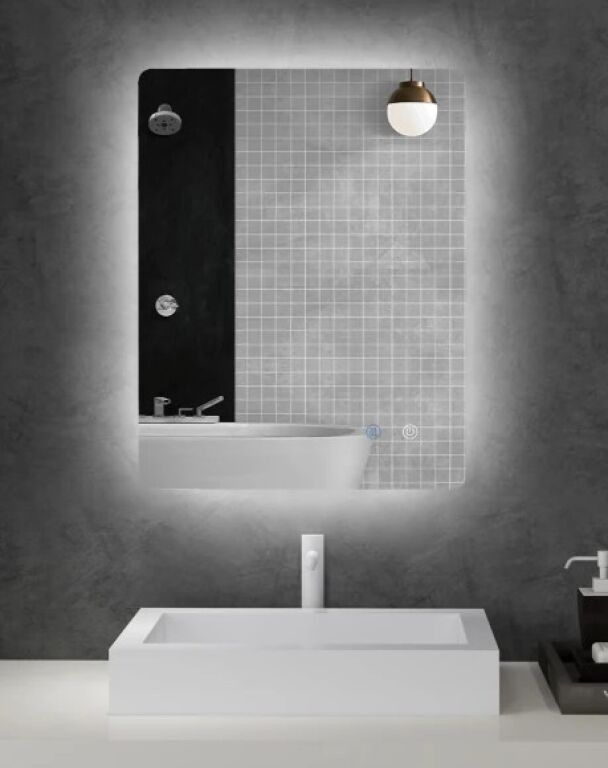KLEANKIN - Miroir rectangulaire mural lumineux LED de salle …