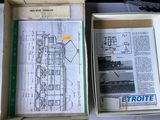 a box that has a drawing of a train in it