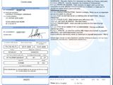 an image of a document with a picture of a plane on it