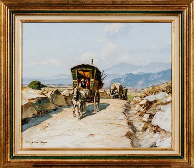 Gustave VIDAL (1895-1966) : Chemin en Provence. - Photo 1