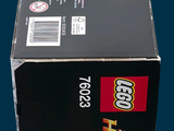 a black box with a red and yellow logo on it